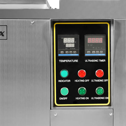 MechMaxx UC12 Ultrasonic Cleaner 12 Gal 47 L Heavy Duty Industrial Parts Washer 28kHz 9 Transducers SS304 Tank 6.6kW Heater 208-240V 1 Phase Power New