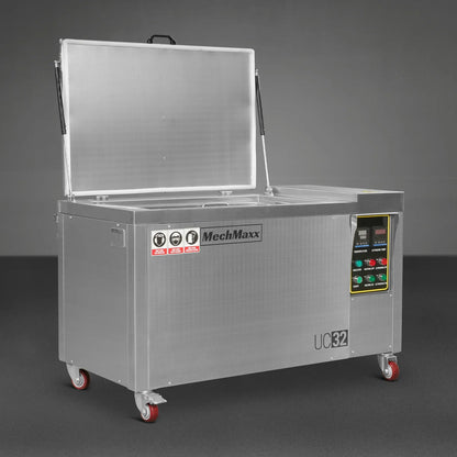MechMaxx UC32 Ultrasonic Cleaner 32 Gal 120L Heavy Duty Industrial Parts Washer 28kHz SS304 Tank 6.6kW Heater 208-240V 3 Phase New