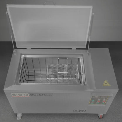 MechMaxx UC32 Ultrasonic Cleaner 32 Gal 120L Heavy Duty Industrial Parts Washer 28kHz SS304 Tank 6.6kW Heater 208-240V 3 Phase New