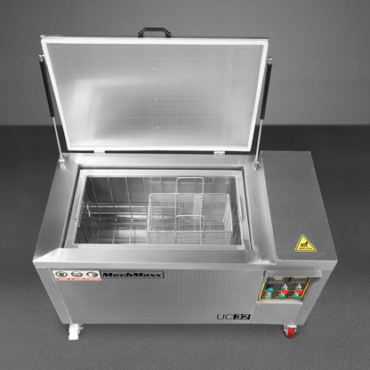 MechMaxx UC32 Ultrasonic Cleaner 32 Gal 120L Heavy Duty Industrial Parts Washer 28kHz SS304 Tank 6.6kW Heater 208-240V 3 Phase New