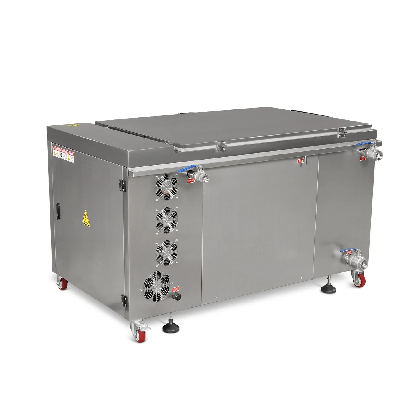 MechMaxx UC81B Ultrasonic Cleaner 81 Gal 308L Heavy Duty Industrial Parts Washer 28kHz 40 Transducers SS304 Tank 10kW Heater 208-240V 3 Phase Power New