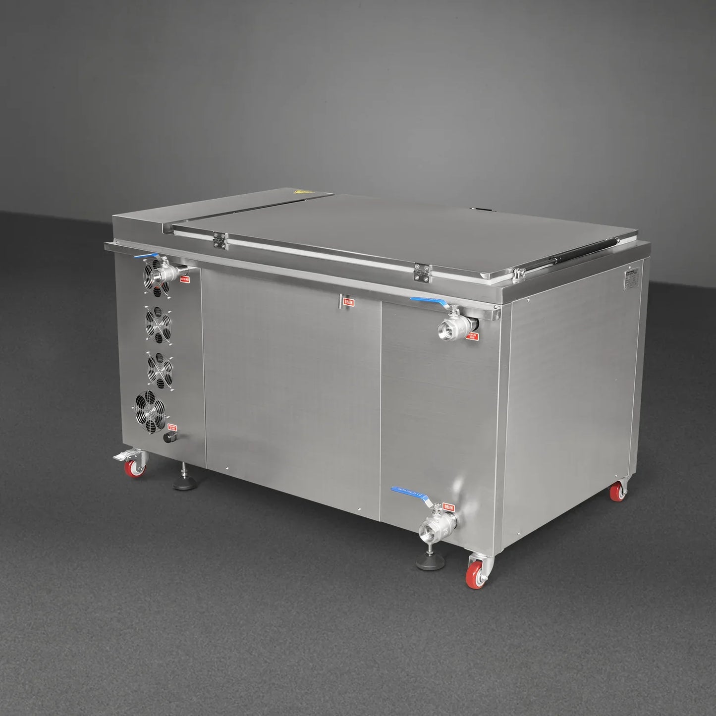MechMaxx UC81B Ultrasonic Cleaner 81 Gal 308L Heavy Duty Industrial Parts Washer 28kHz 40 Transducers SS304 Tank 10kW Heater 208-240V 3 Phase Power New