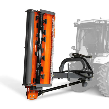 MechMaxx VBM86 Flail Mower 86" Heavy Duty 3 Point Offset Ditch Bank Verge PTO Driven 90-120HP Italy CMR Gearbox New