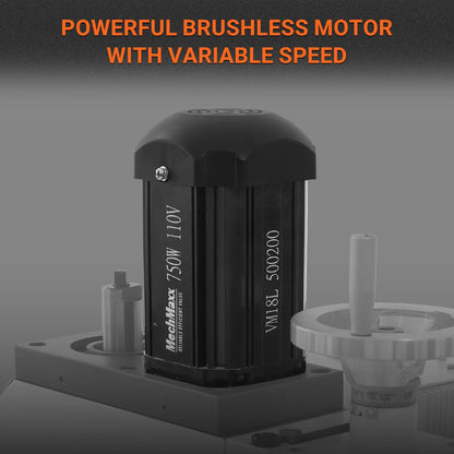 MechMaxx VM18L Mill Drill Machine 6x20" Benchtop Variable Speed R8 Spindle 1 HP 110V Brushless Motor New