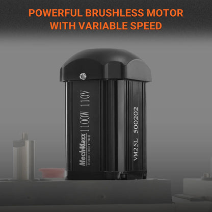 MechMaxx VM25LD Mill Drill Machine 1.5HP 7" x 27-1/2" Benchtop Mini Variable Speed R8 Spindle Brushless Motor 110V New