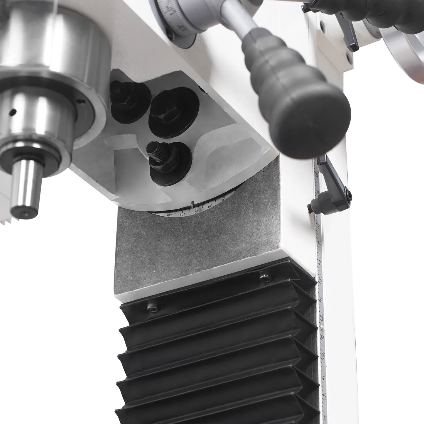 MechMaxx VM25LD Mill Drill Machine 1.5HP 7" x 27-1/2" Benchtop Mini Variable Speed R8 Spindle Brushless Motor 110V New