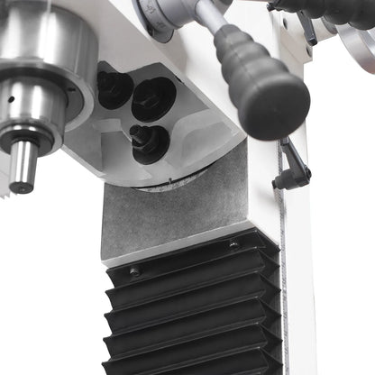 MechMaxx VM25LD Mill Drill Machine 1.5HP 7" x 27-1/2" Benchtop Mini Variable Speed R8 Spindle Brushless Motor 110V New
