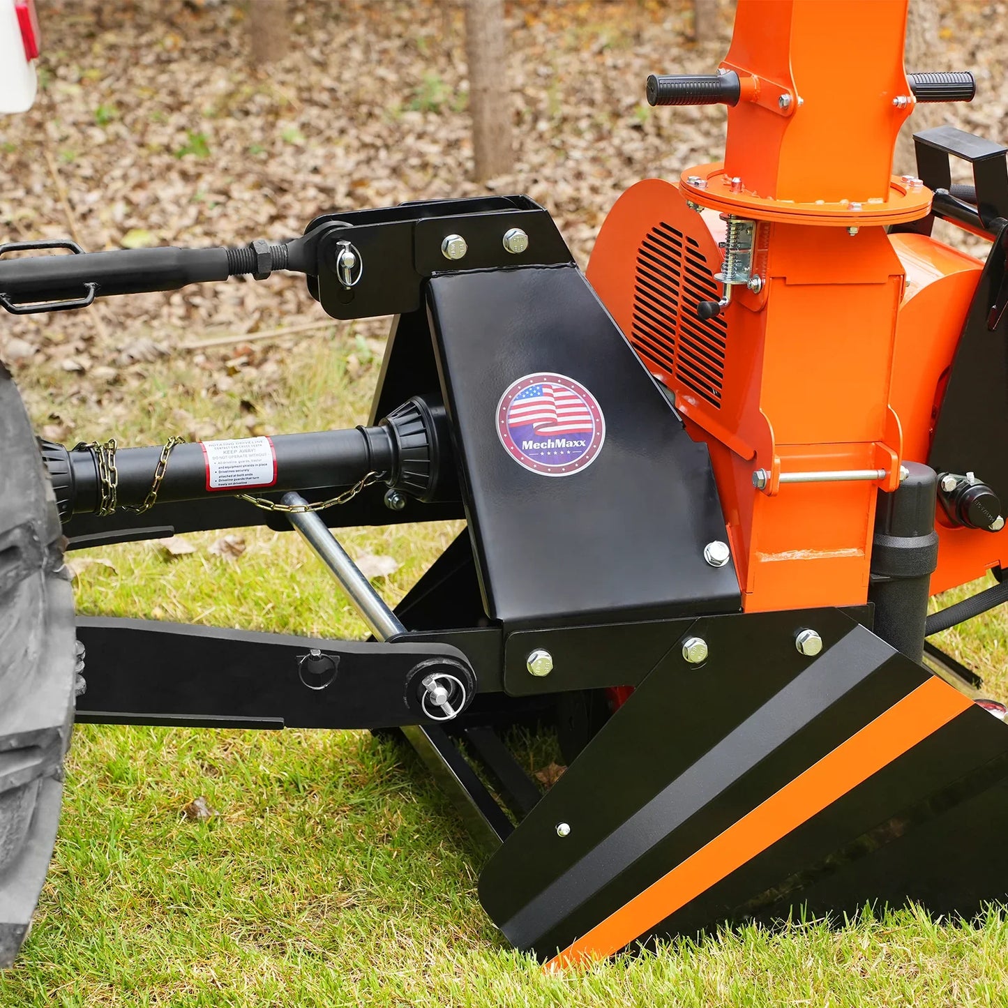 MechMaxx WC68H Wood Chipper 6" 3 Point Hydraulic Feeding PTO for 20-50HP Tractor New