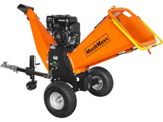 MechMaxx P4206 Wood Chipper 6" Electric Start ZONSEN 420cc 13.4 HP Gasoline Engine Powered Drum New