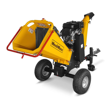 MechMaxx P4206 Wood Chipper 6" Electric Start ZONSEN 420cc 13.4HP Gasoline Engine Powered Drum New