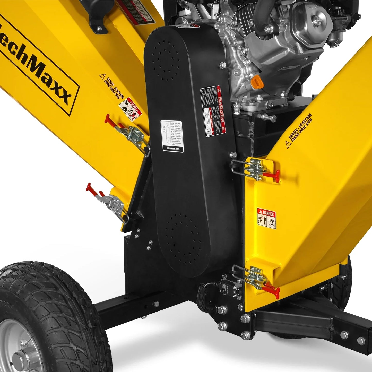 MechMaxx P4206 Wood Chipper 6" Electric Start ZONSEN 420cc 13.4HP Gasoline Engine Powered Drum New