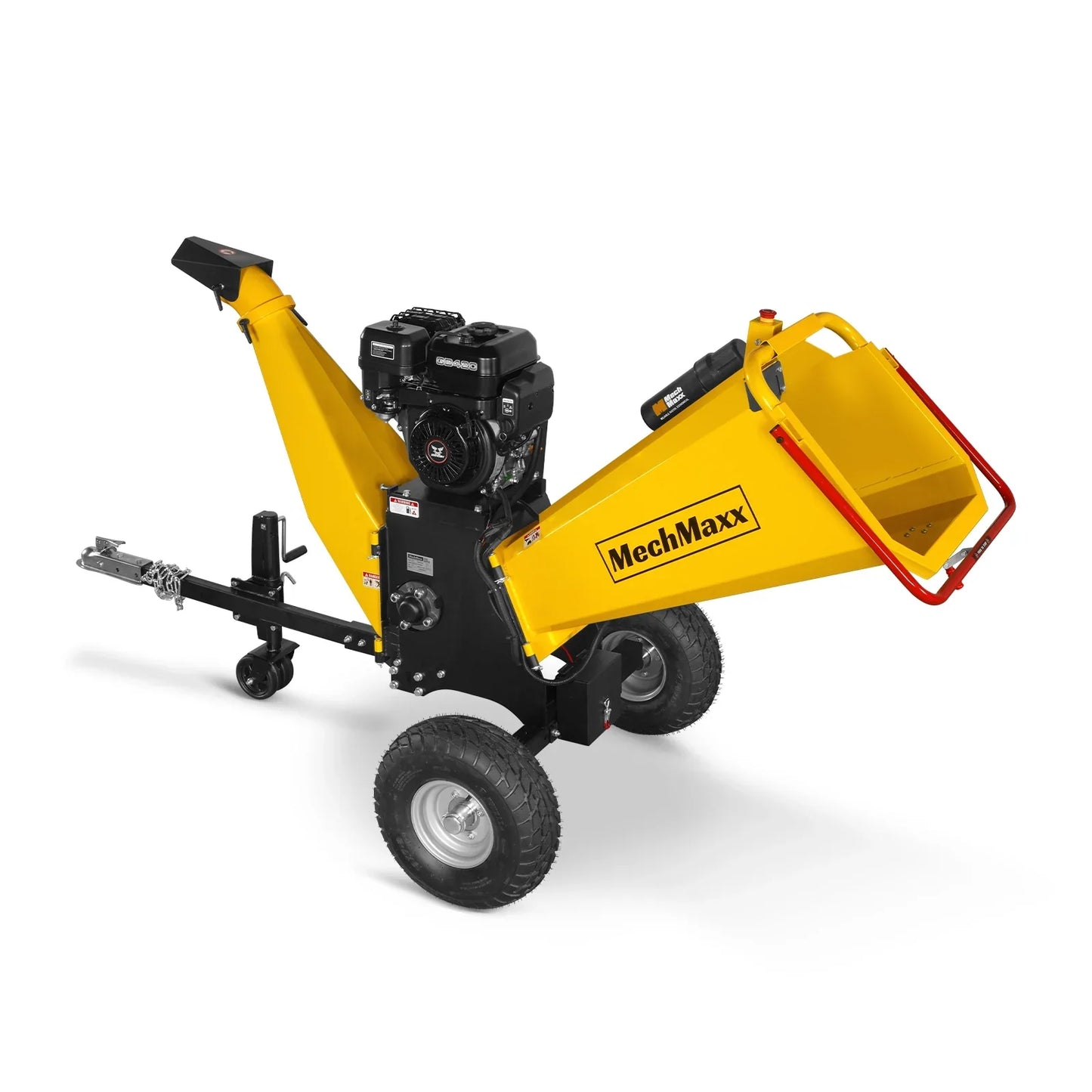 MechMaxx P4206 Wood Chipper 6" Electric Start ZONSEN 420cc 13.4HP Gasoline Engine Powered Drum New