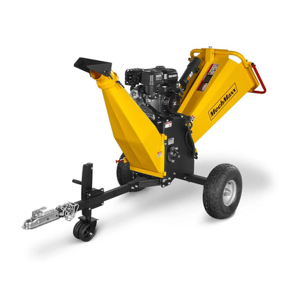 MechMaxx P4206 Wood Chipper 6" Electric Start ZONSEN 420cc 13.4HP Gasoline Engine Powered Drum New