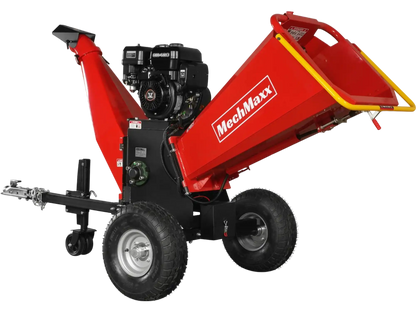 MechMaxx P4206 Wood Chipper 6" Electric Start ZONSEN 420cc 13.4HP Gasoline Engine Powered Drum New
