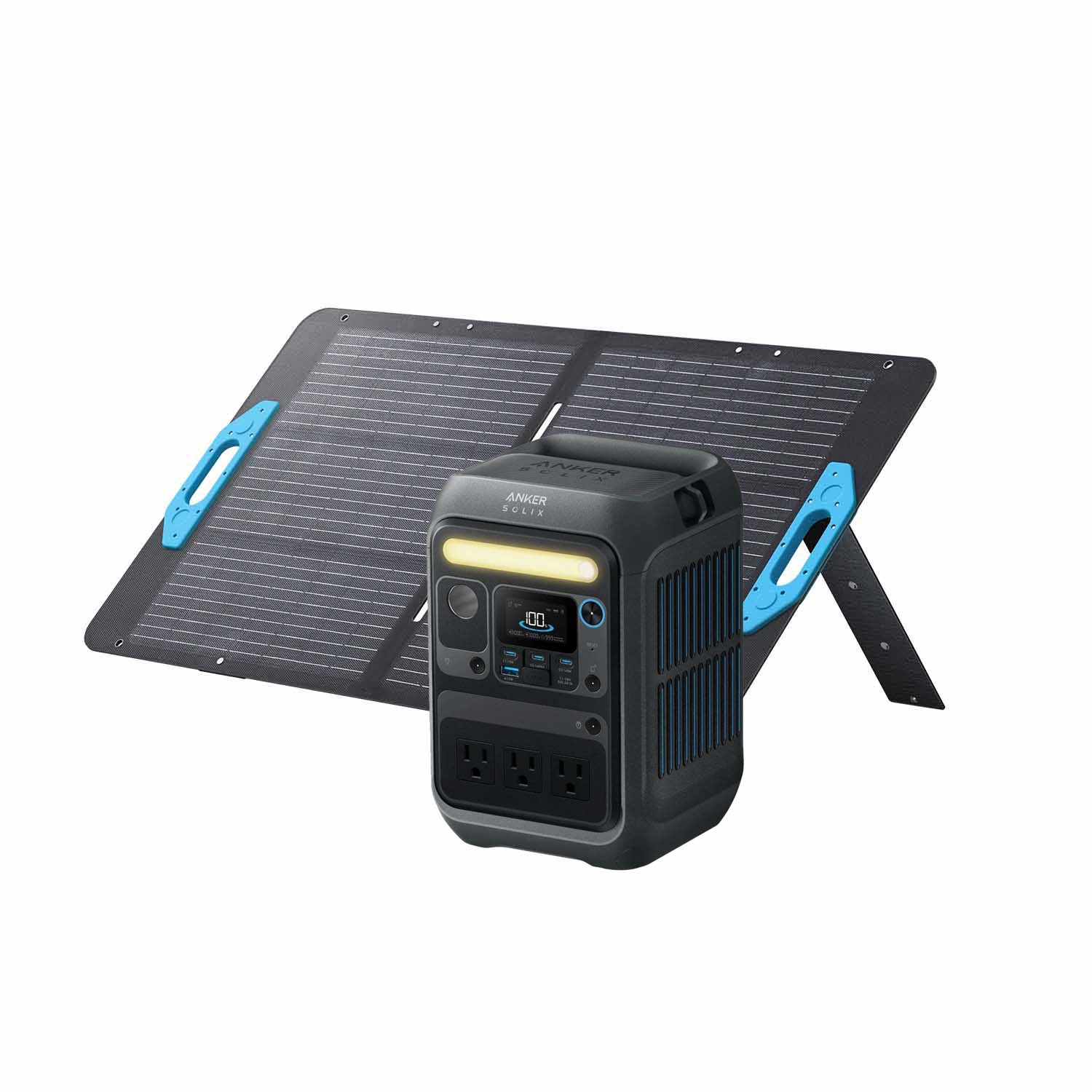 Anker SOLIX C300X With 100W Portable Solar Panel