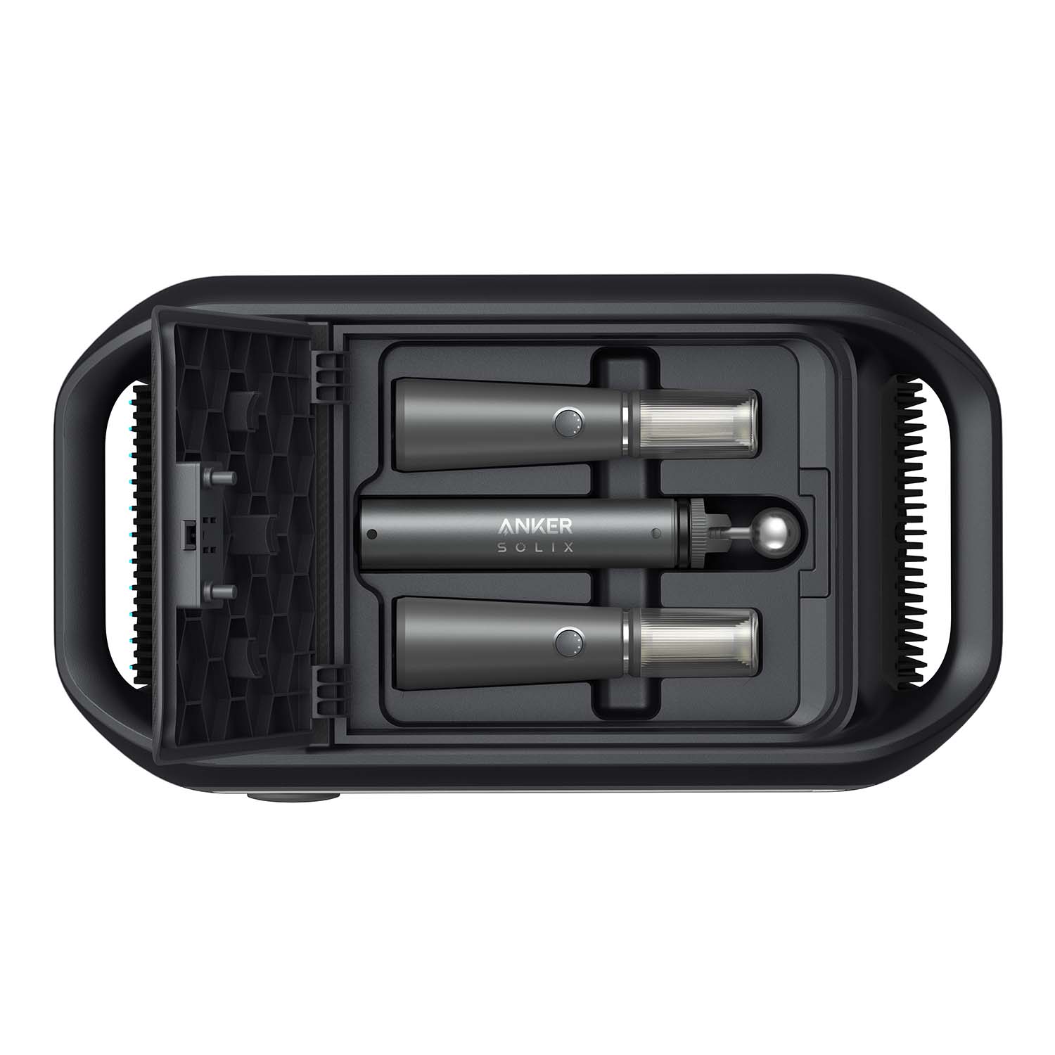 Anker SOLIX C800X Top View With Camping Light