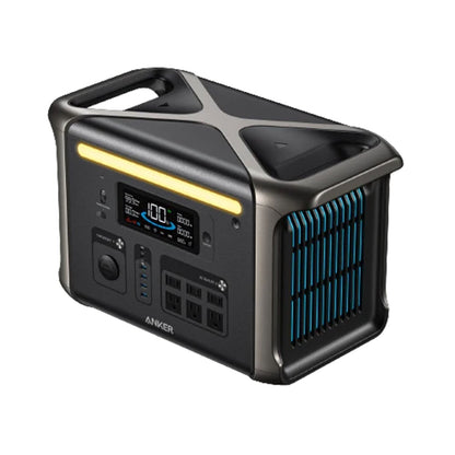 Anker SOLIXF1500 Portable Power Station Front And Right Side View