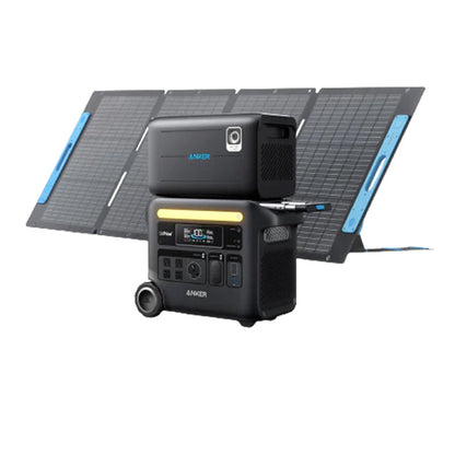 Anker SOLIX F2600 With 200W Solar Panel And Expansion Battery