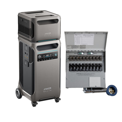 Anker SOLIX F3800 With Transfer Switch And BP3800 Expansion Battery