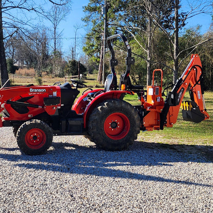 MechMaxx BH860M Tractor Backhoe Attachment 9' Mechanical Thumb 15" Bucket ISO/SAE Switchable Controls 25-100 HP New