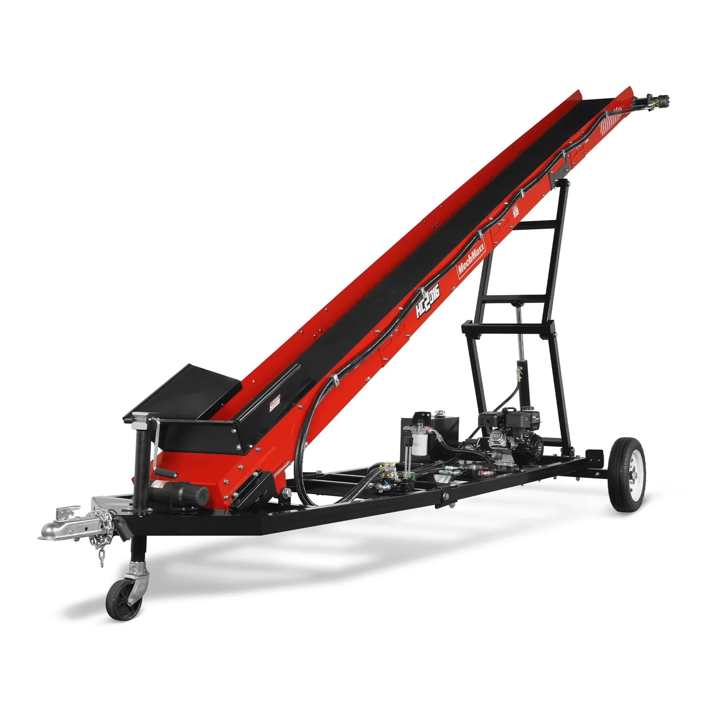 MechMaxx HC2016 Firewood Conveyor 7HP 212cc Gas Powered 124" Lift Height 236" Length 16" Width New