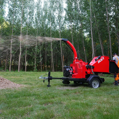 MechMaxx DCH7 Wood Chipper 25HP 750cc Twin Cylinder ZONSEN Petrol Engine 7" Hydraulic Feeding New