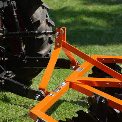 MechMaxx DH72 Disc Harrow 72" Tractor Notched Disc Plow 3 Point Hitch New