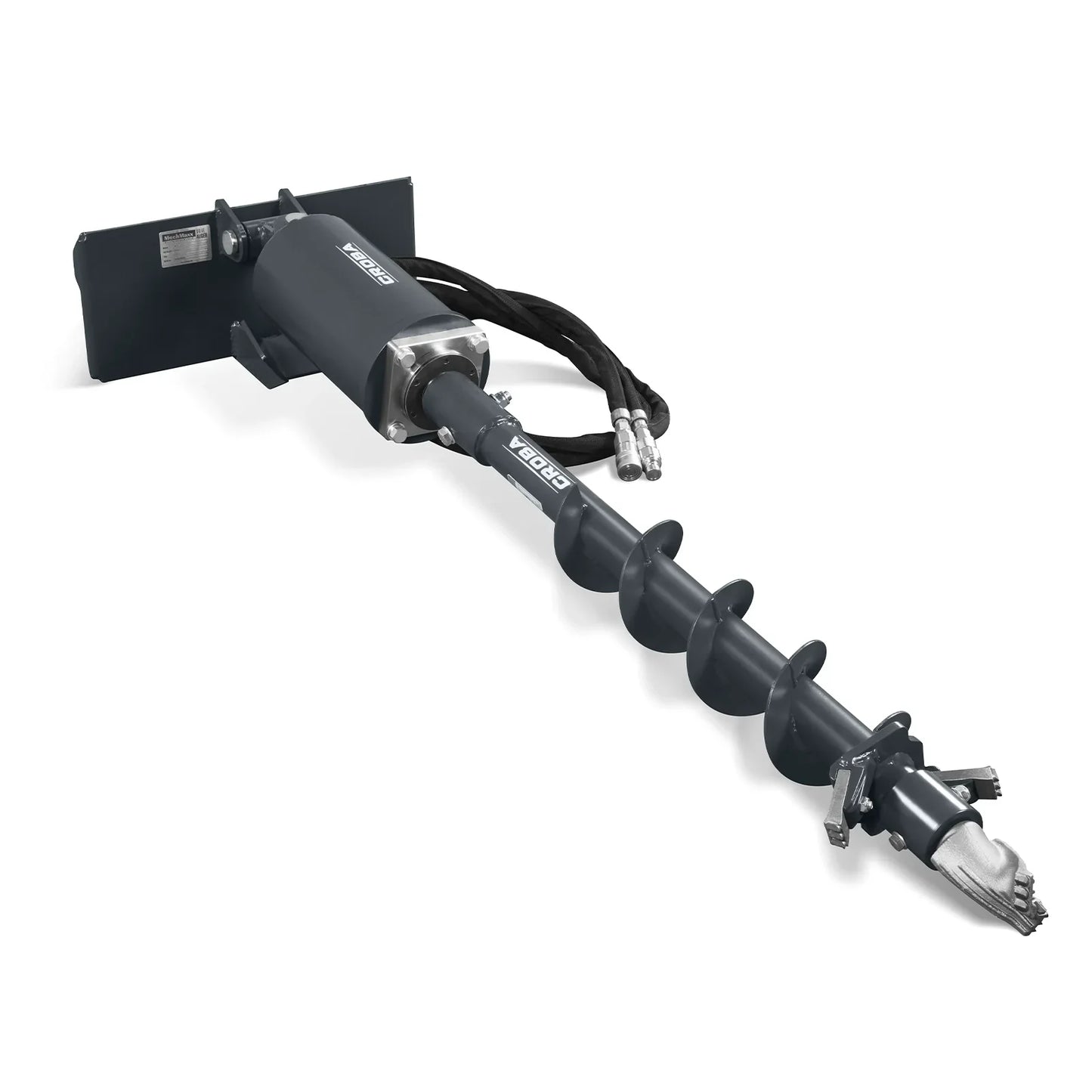 MechMaxx 150506 Skid Steer Auger Mini Drive Auger with 6" 9" 12" Dia Auger Bits New