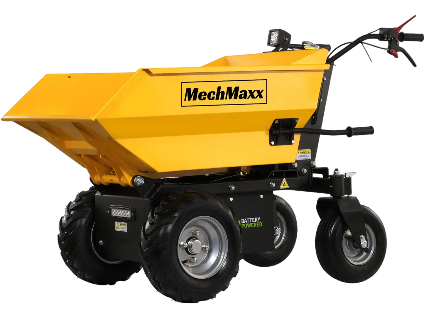 MechMaxx E50 Mini Dumper 1100 lbs Loading Battery Powered Electric Barrow 1000W 48V Brushless DC Motor New