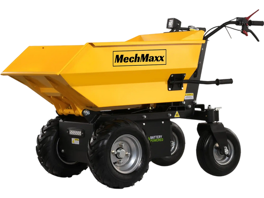MechMaxx E50 Mini Dumper 1100 lbs Loading Battery Powered Electric Barrow 1000W 48V Brushless DC Motor New