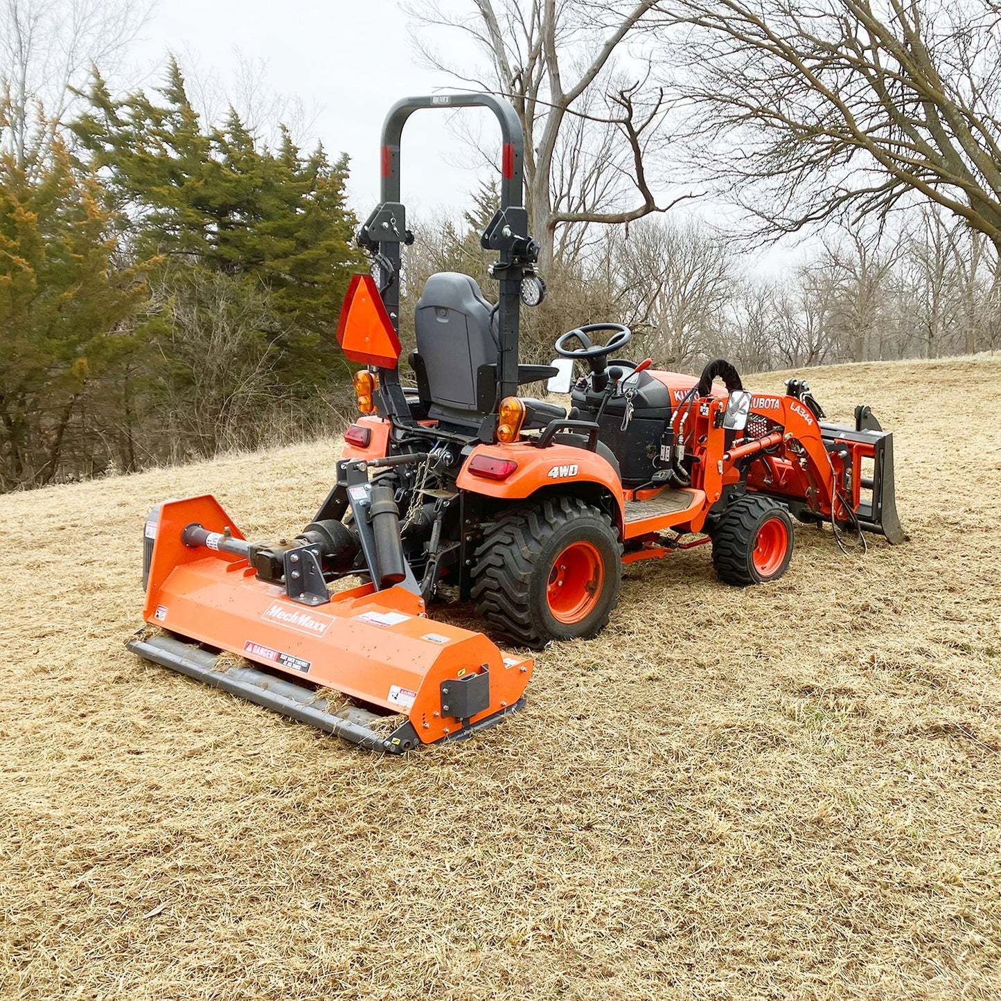 MechMaxx EFS 60 Flail Mower 60" Light-Duty 3 Point PTO Driven 15-35HP New