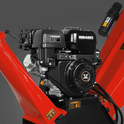 MechMaxx GS1500 Wood Chipper 5" Electric Start ZONSEN 459cc Gasoline Engine Powered New