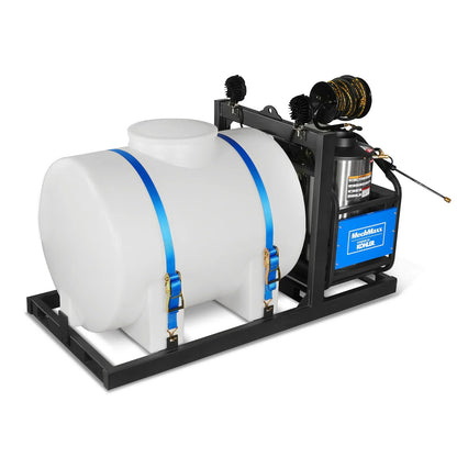 MechMaxx HPW40KBT Pressure Washer 4000 PSI 4 GPM KOHLER Electric Start Hot Water Skid Mounted with 245 Gal Tank New