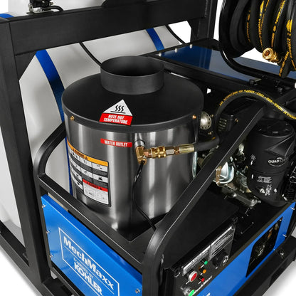 MechMaxx HPW40KT Pressure Washer 4000 PSI 4 GPM KOHLER Electric Start Engine Hot Water Skid Mounted with 175 Gal Tank New