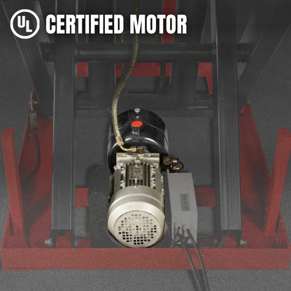 MechMaxx ELTD44 Lift Table 4400 lbs Capacity Stationary Electric Hydraulic Double Scissor 51.2" x 33.5" Platform 70.1" Lift Height UL Certified Motor New