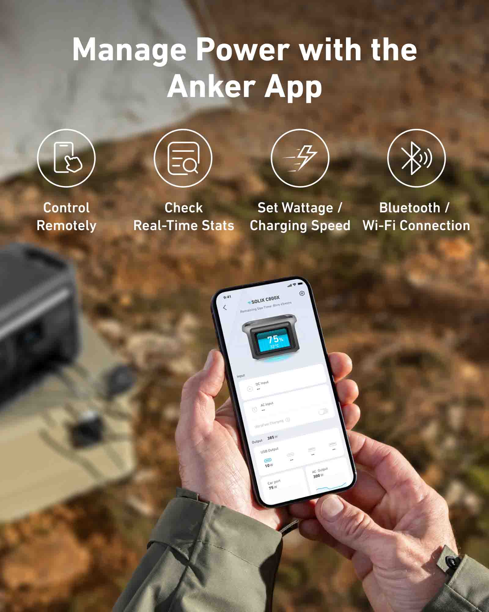 Manage The SOLIX C800X Power With The Anker App