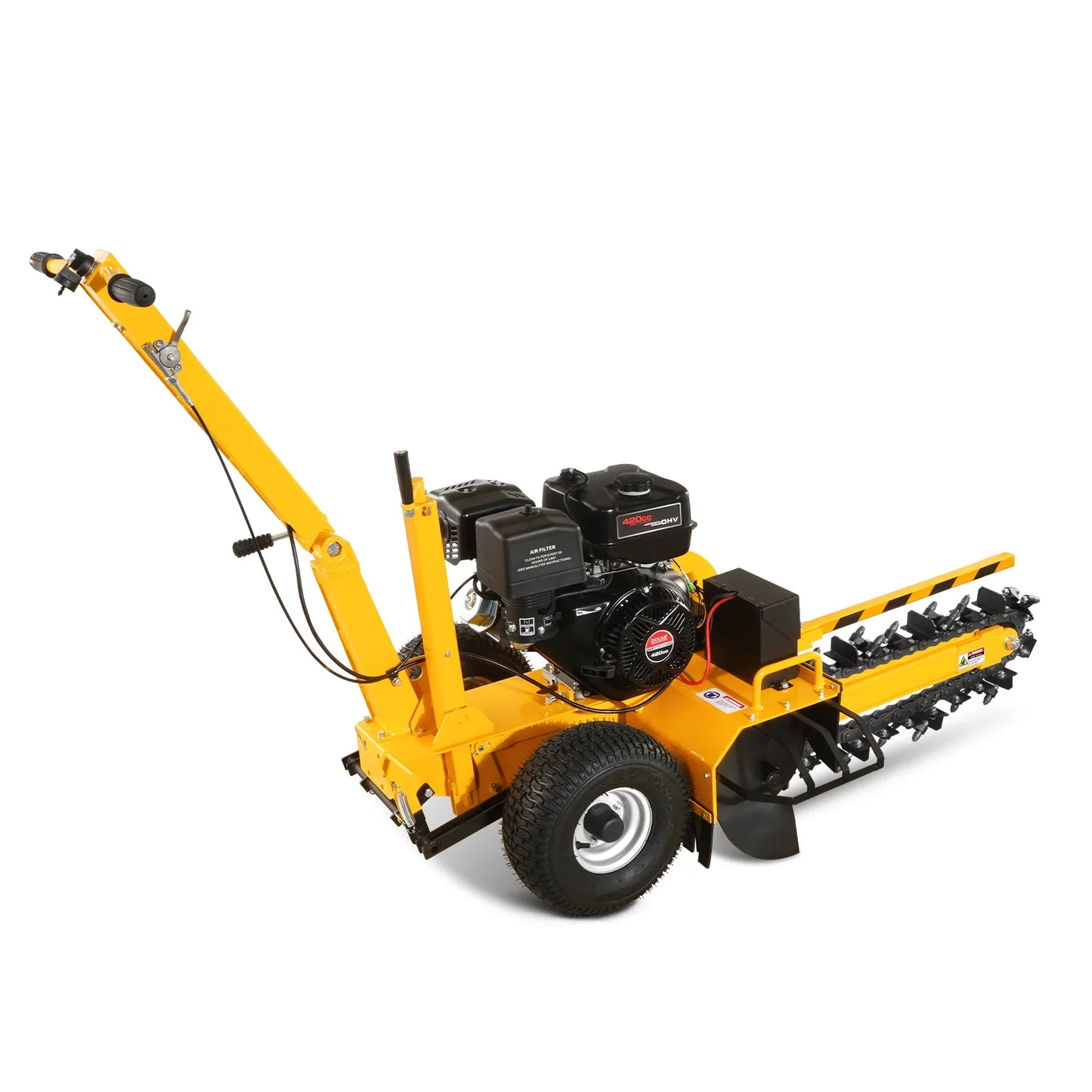 MechMaxx TCR1500 Mini Trencher 15HP 420cc Electric Start Powered 24" Ditching Trencher New