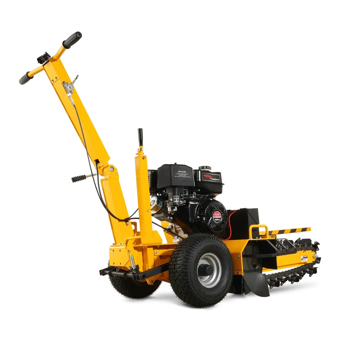 MechMaxx TCR1500 Mini Trencher 15HP 420cc Electric Start Powered 24" Ditching Trencher New