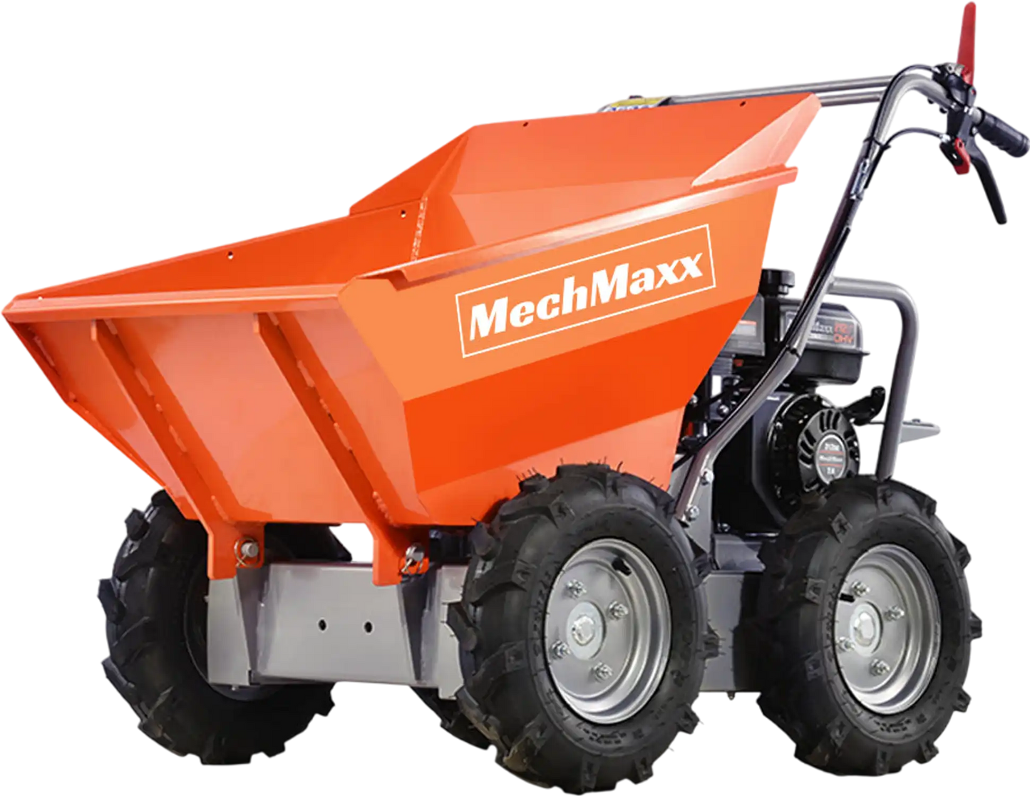 MechMaxx T30 Mini Dumper 660 lbs Capacity 7HP Gas Powered Wheelbarrow Cart 3F+1R Gearbox New