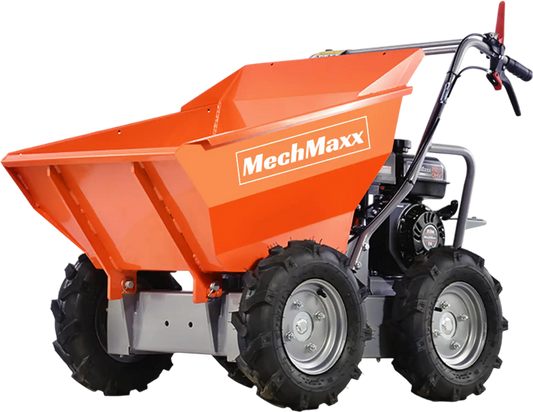 MechMaxx T30 Mini Dumper 660 lbs Capacity 7HP Gas Powered Wheelbarrow Cart 3F+1R Gearbox New