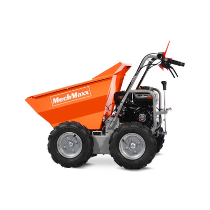 MechMaxx T30 Mini Dumper 660 lbs Capacity 7HP Gas Powered Wheelbarrow Cart 3F+1R Gearbox New