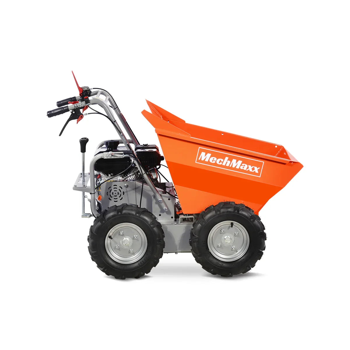 MechMaxx T30 Mini Dumper 660 lbs Capacity 7HP Gas Powered Wheelbarrow Cart 3F+1R Gearbox New