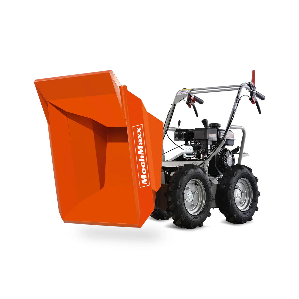 MechMaxx T30 Mini Dumper 660 lbs Capacity 7HP Gas Powered Wheelbarrow Cart 3F+1R Gearbox New
