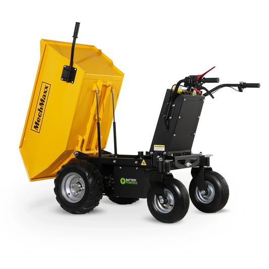 MechMaxx E50 Mini Dumper 1100 lbs Loading Battery Powered Electric Barrow 1000W 48V Brushless DC Motor New
