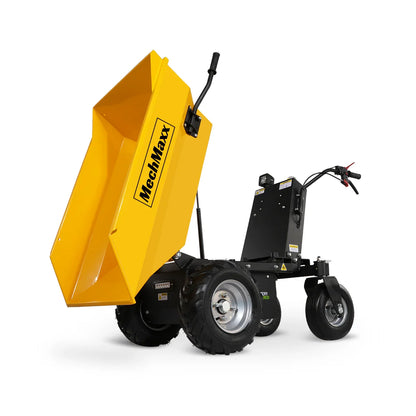 MechMaxx E50 Mini Dumper 1100 lbs Loading Battery Powered Electric Barrow 1000W 48V Brushless DC Motor New