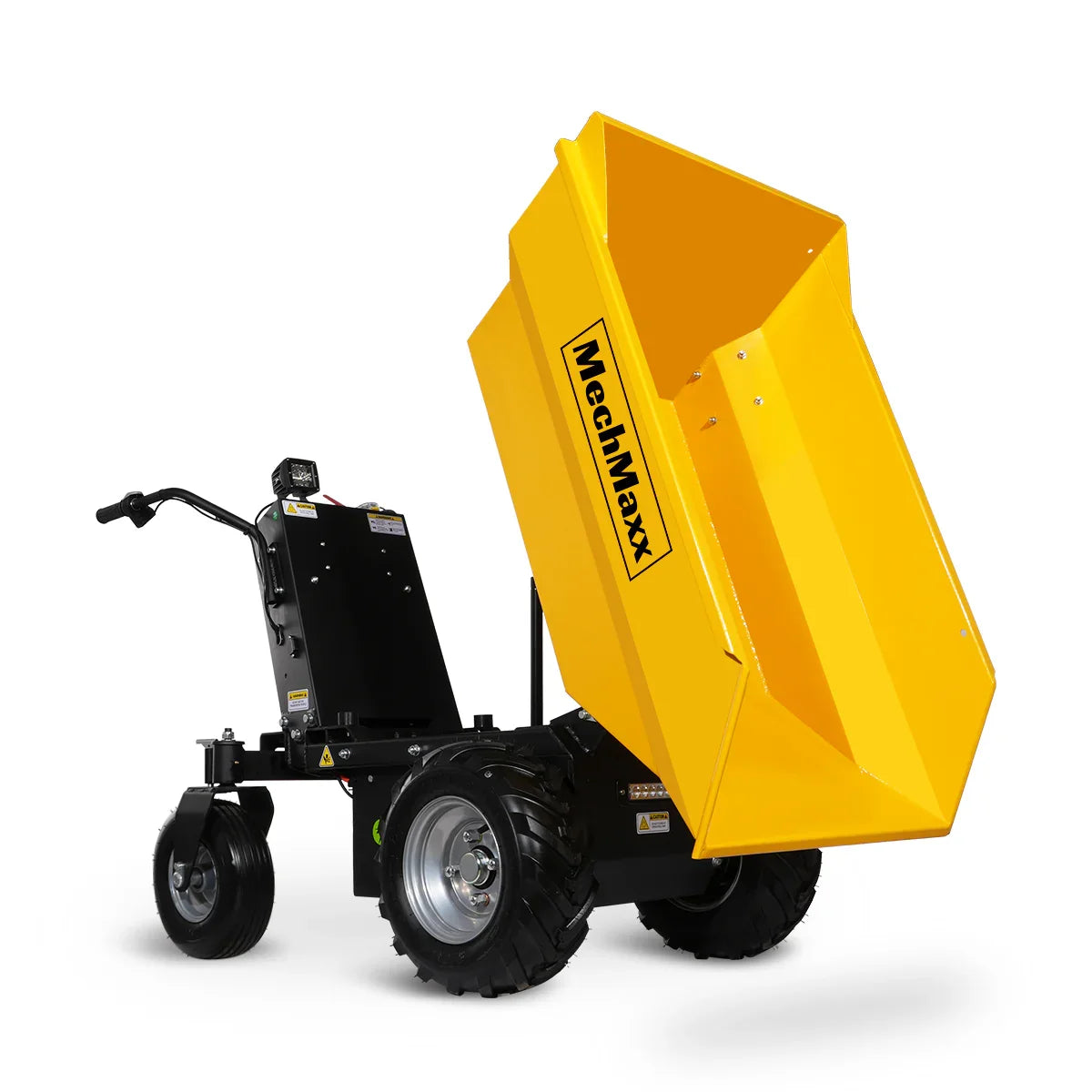 MechMaxx E50 Mini Dumper 1100 lbs Loading Battery Powered Electric Barrow 1000W 48V Brushless DC Motor New