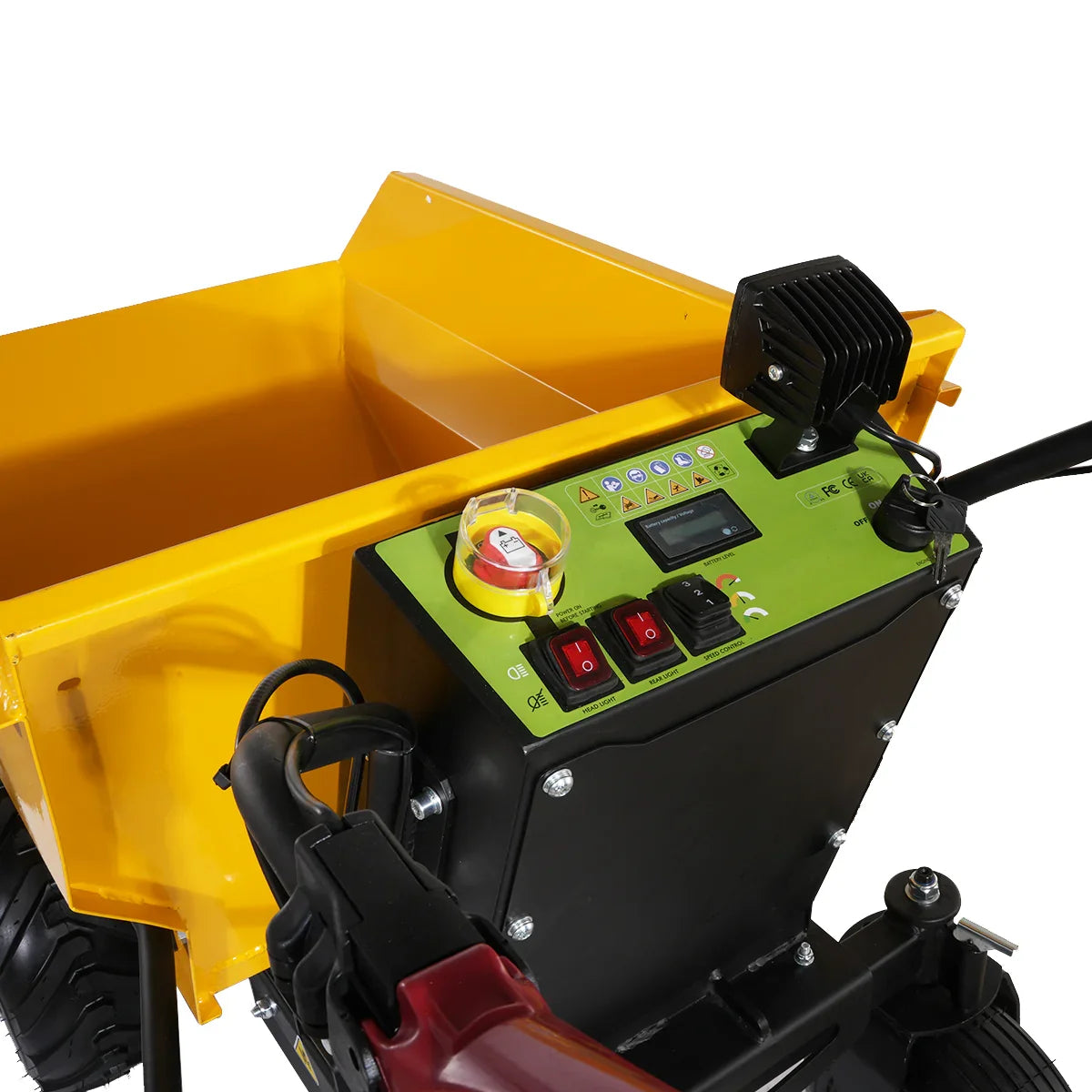 MechMaxx E50 Mini Dumper 1100 lbs Loading Battery Powered Electric Barrow 1000W 48V Brushless DC Motor New