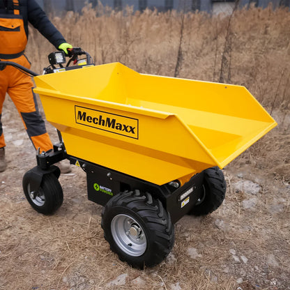 MechMaxx E50 Mini Dumper 1100 lbs Loading Battery Powered Electric Barrow 1000W 48V Brushless DC Motor New