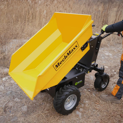 MechMaxx E50 Mini Dumper 1100 lbs Loading Battery Powered Electric Barrow 1000W 48V Brushless DC Motor New