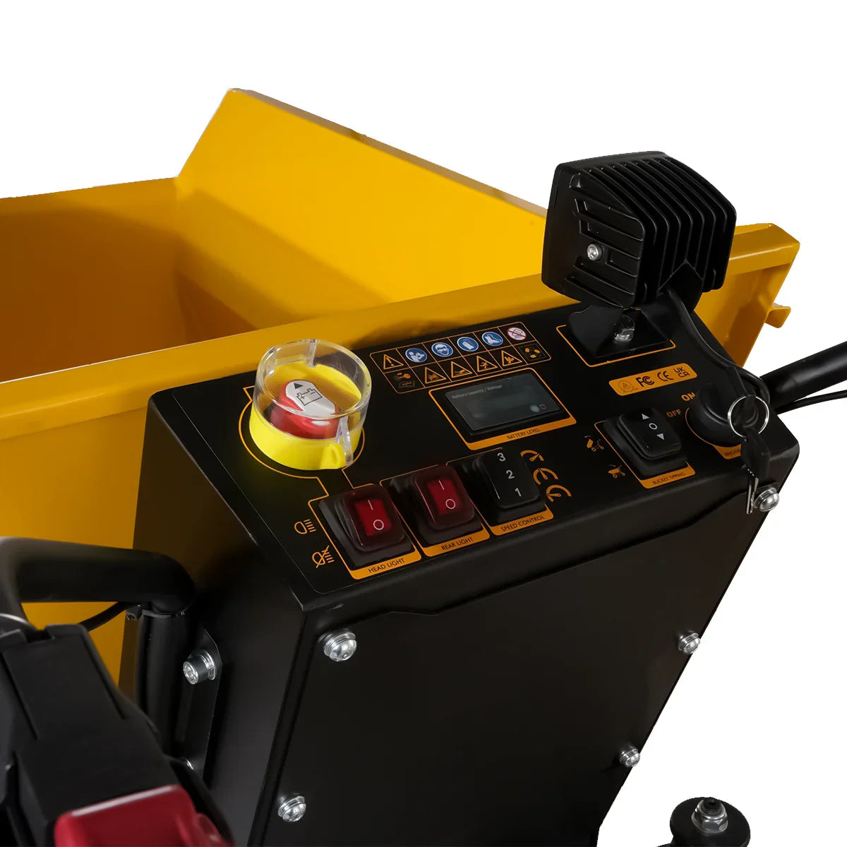 MechMaxx EH50 Mini Dumper 1100 lbs Loading 1000W DC Motor 48V Battery Powered Hydraulic Tipping Dump Cart New